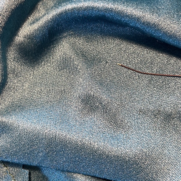 vintage 70s Joy Stevens teal disco balloon sleeve maxi - Picture 6 of 6